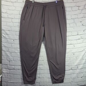 Under Armour Jogging Pants Womens 2XL Pale Purple Pull On Zipper Pockets